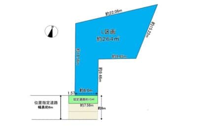 所沢市上安松Ｌ区画｜JR武蔵野線「新秋津駅」徒歩約10分｜都心へのアクセス良好で好立地な売地