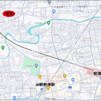 （詳細地図）埼玉県所沢市大字上安松213－39でグーグル検索ください。