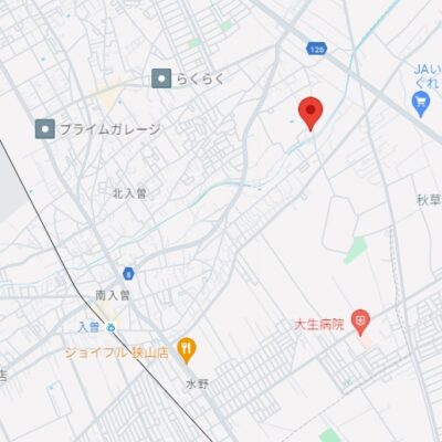 西武新宿線「入曽」駅に徒歩27分 ※自転車では約7分、お車では約8分