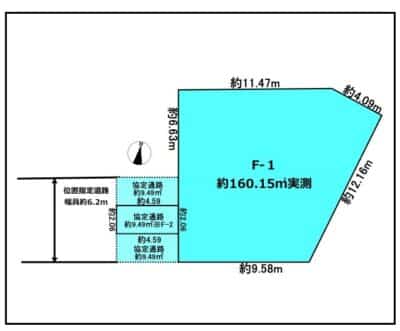 所沢市上安松Ｆ区画｜2路線利用可能で好立地な売地