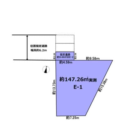 所沢市上安松Ｅ区画｜2路線利用可能で好立地な売地
