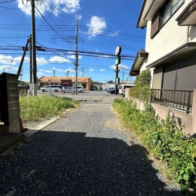 前面道路西側4.1ｍ位置指定道路に4.1m接道