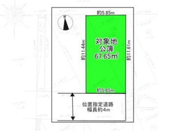 所沢市若松町｜南向き整形地｜売土地※古家有