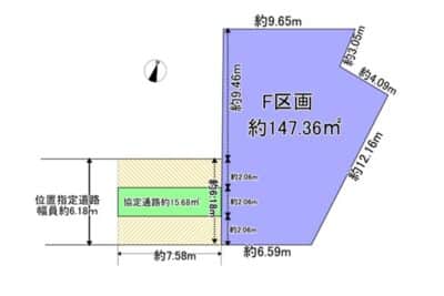 所沢市上安松Ｆ区画｜JR武蔵野線「新秋津駅」徒歩約10分｜3駅3路線利用　都心へのアクセス良好で好立地な売地