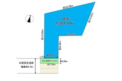 所沢市上安松Ｌ区画｜JR武蔵野線「新秋津駅」徒歩約10分｜３路線3駅利用可｜約８０坪｜売地都心へのアクセス良好で好立地な売地