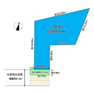 所沢市上安松Ｌ区画｜JR武蔵野線「新秋津駅」徒歩約10分｜３路線3駅利用可｜都心へのアクセス良好で好立地な売地