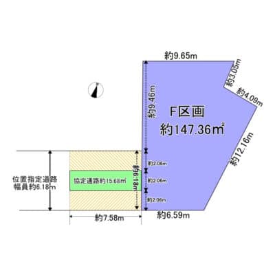 所沢市上安松Ｆ区画｜JR武蔵野線「新秋津駅」徒歩約10分｜3駅3路線利用　都心へのアクセス良好で好立地な売地