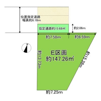 所沢市上安松Ｅ区画｜JR武蔵野線「新秋津駅」徒歩約10分｜3駅3路線利用可　都心へのアクセス良好で好立地な売地