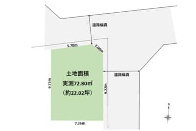 新座市野寺4丁目｜角地に佇む開放感のある売地｜更地でのお渡し